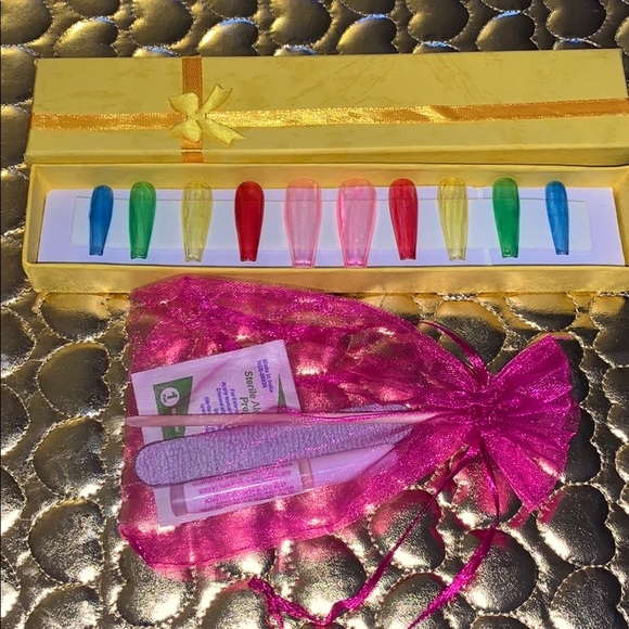 Rainbow Jelly press ons 🌈 - Picture 3 of 6